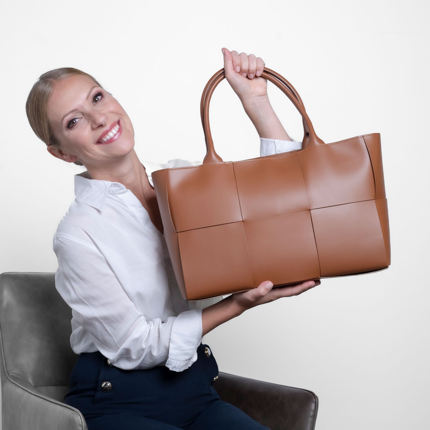 Bella Ledertasche Kamel