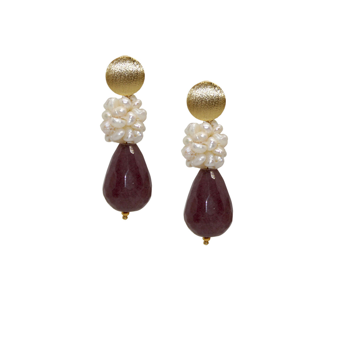 Berry Freshwater Pearl Ohrring handgefertigt in Österreich