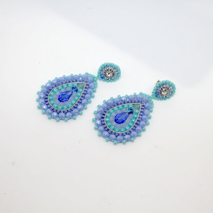 Blue Türkis Drop Ohrring