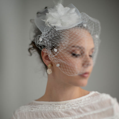 Bridal Ball Süsswasserperle Ohrring handgefertigt in Österreich