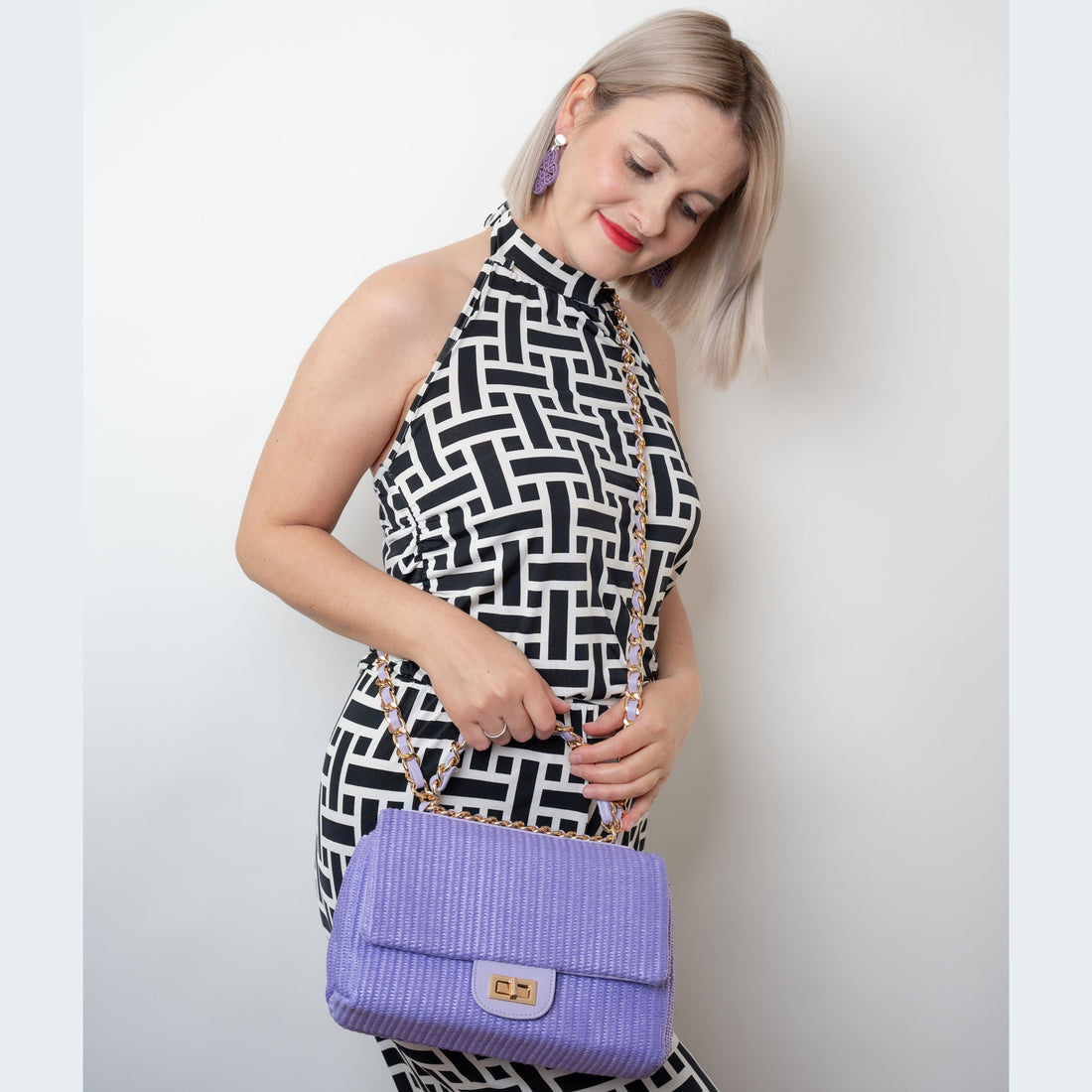 City Bag Fernanda Purple