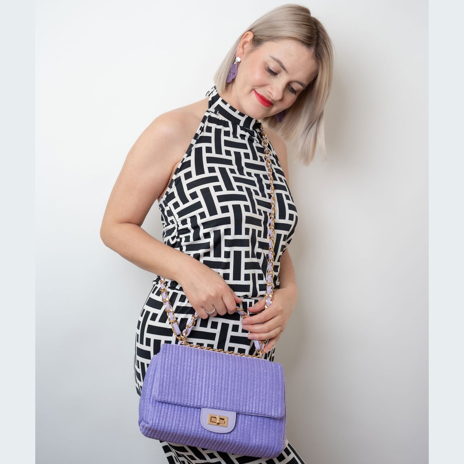 City Bag Fernanda Purple