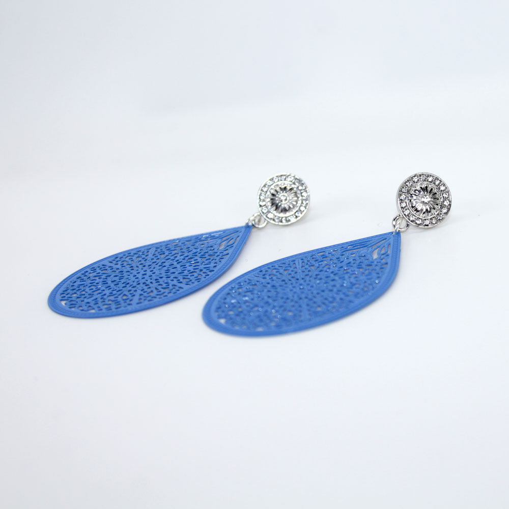 Cora Blau Ohrring