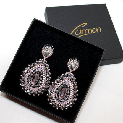 Drop Rose Silver Ohrring handgefertigt in Österreich