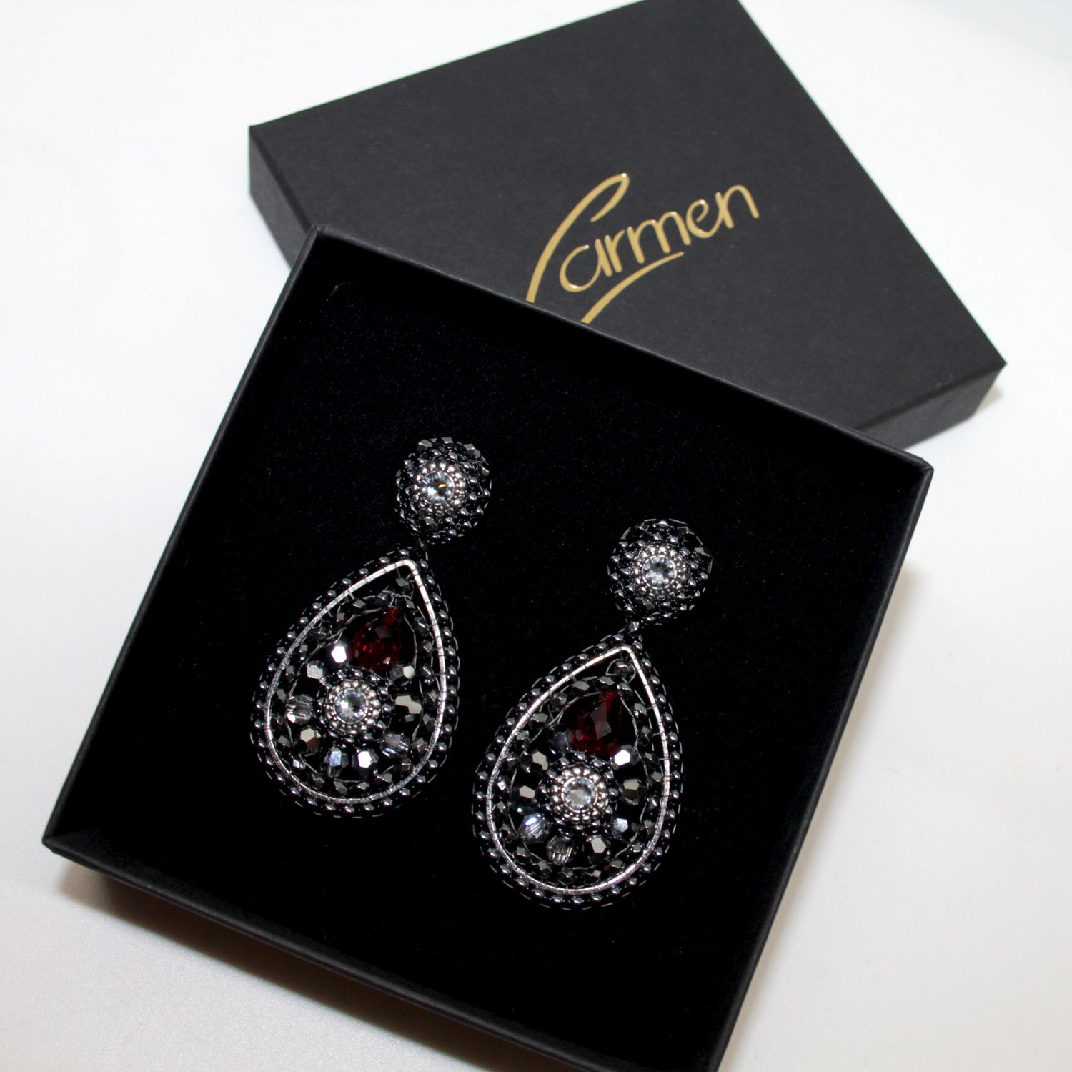 Glam night drop Ohrring