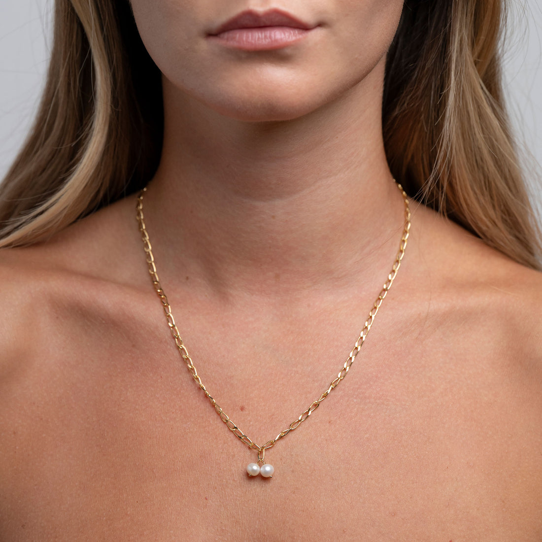Halskette Double Pearl