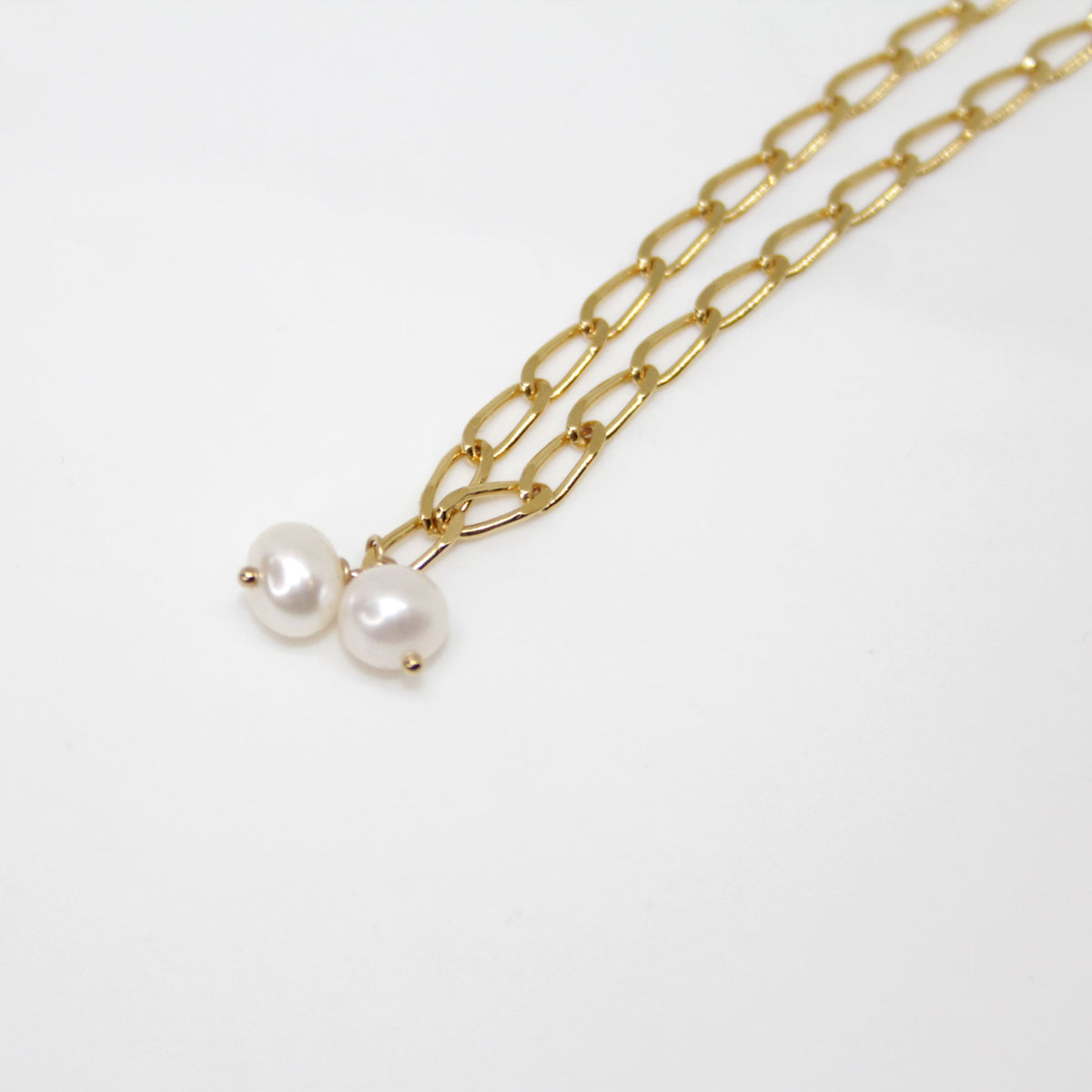 Halskette Double Pearl