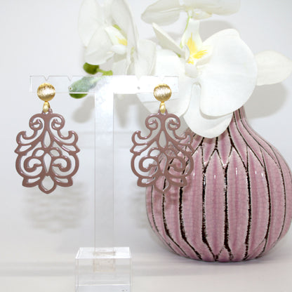 Mila Braun Hornohrringe