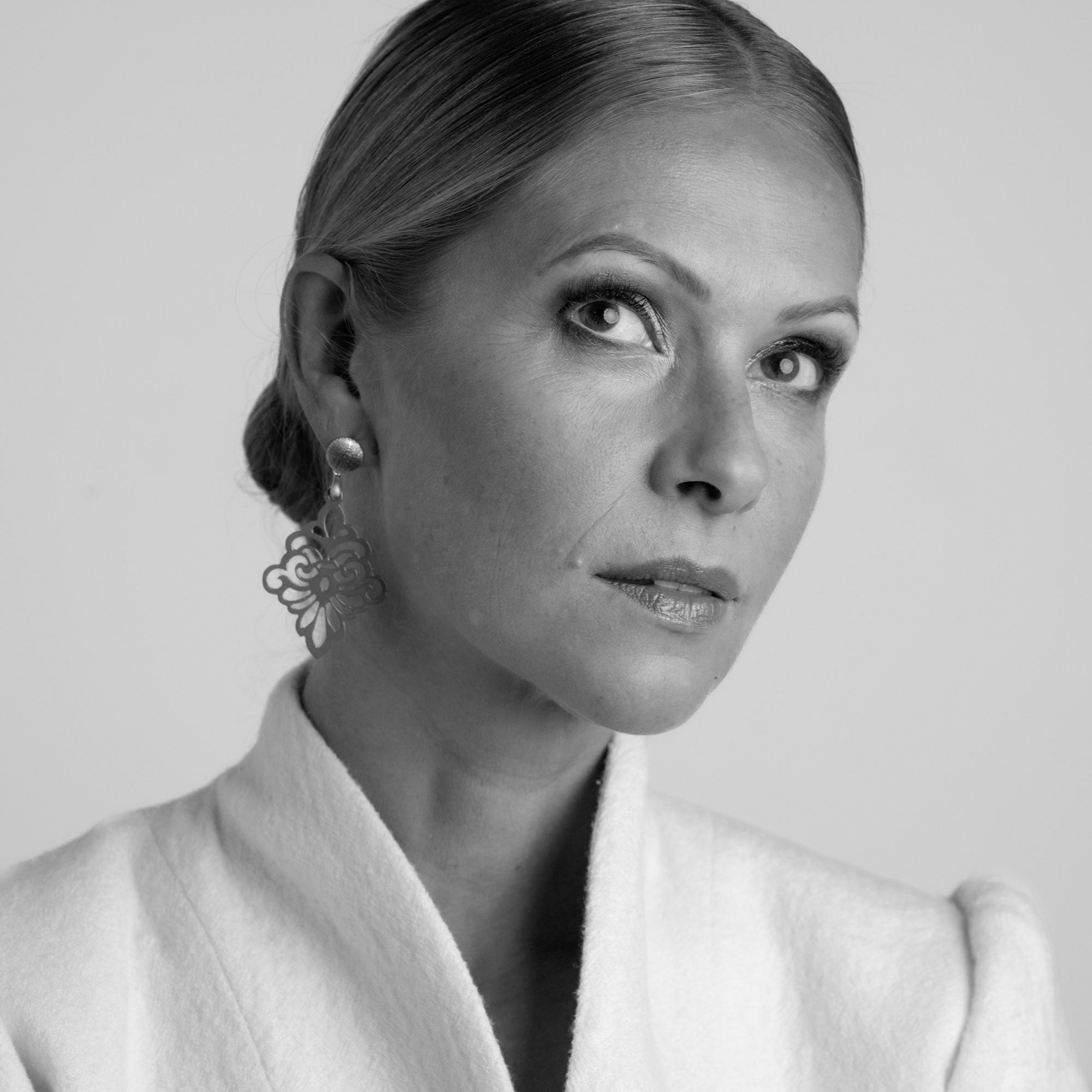 Velvet Türkisgrün Hornohrringe