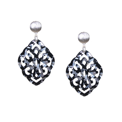 Jona Black Silver Ohrring