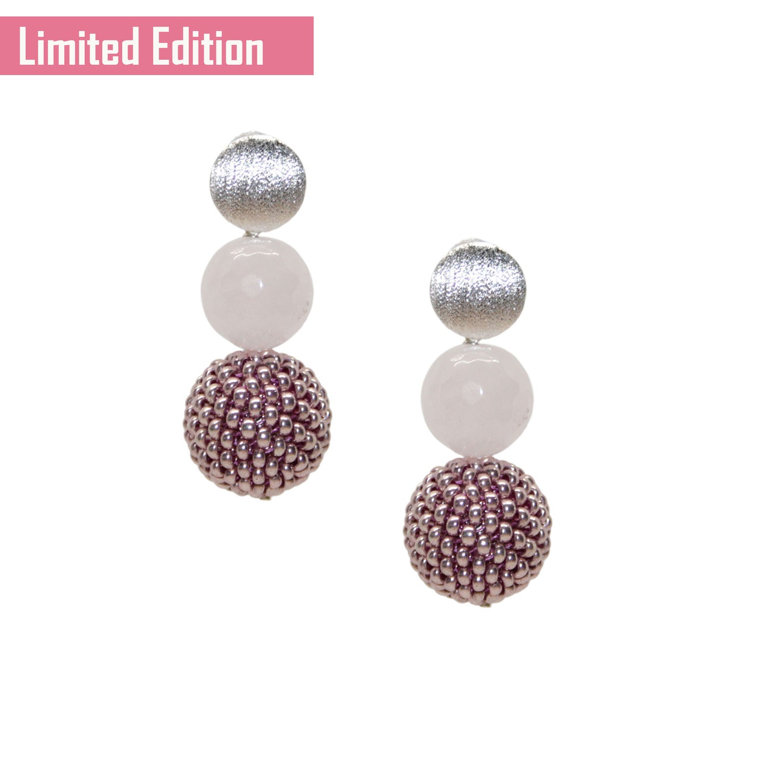 Pearl Ball Rosa Ohrring