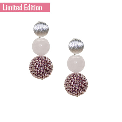 Pearl Ball Rosa Ohrring