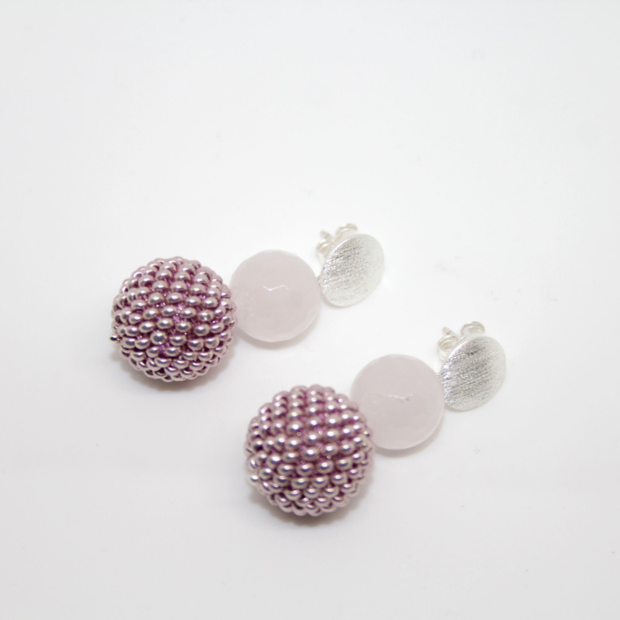 Pearl Ball Rosa Ohrring