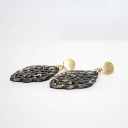 Jona Black Gold Ohrring