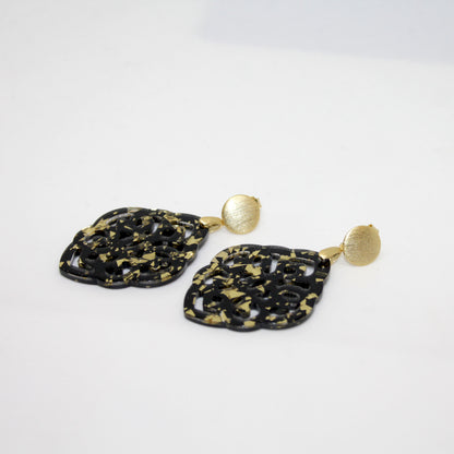 Jona Black Gold Ohrring