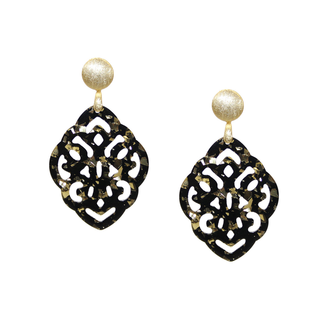 Jona Black Gold Ohrring