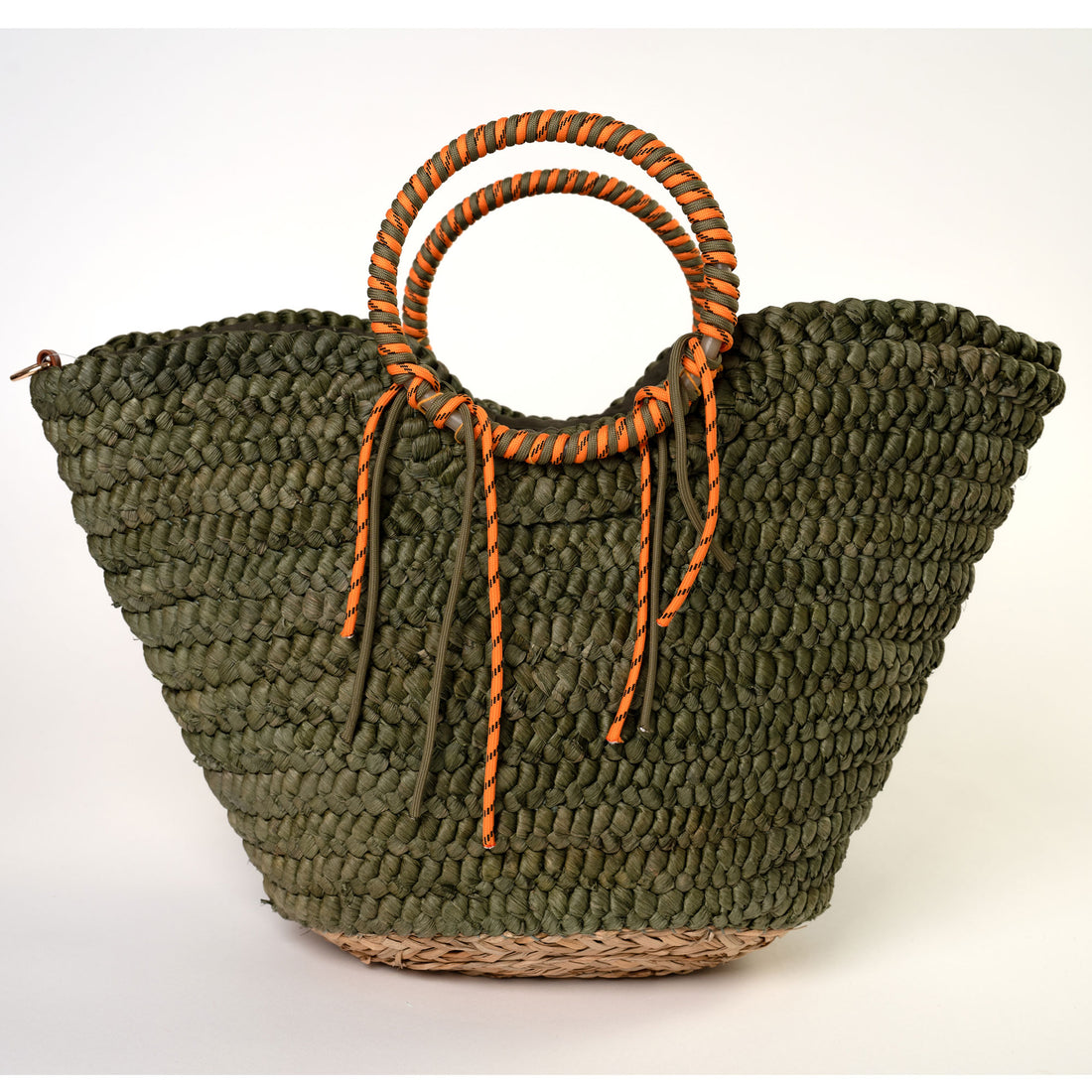 Basket Beach Bag Emma Olive