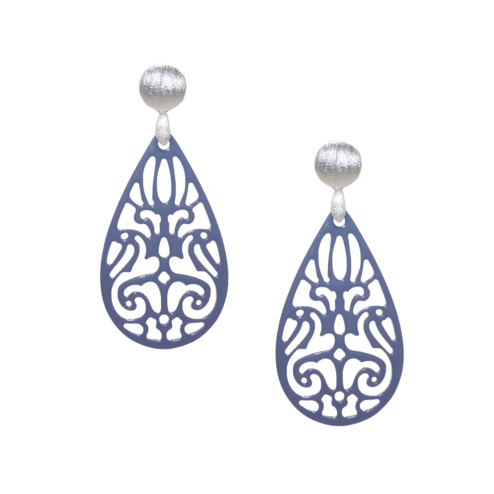 Drop helles Lila Hornohrringe