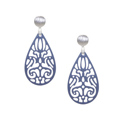 Drop helles Lila Hornohrringe