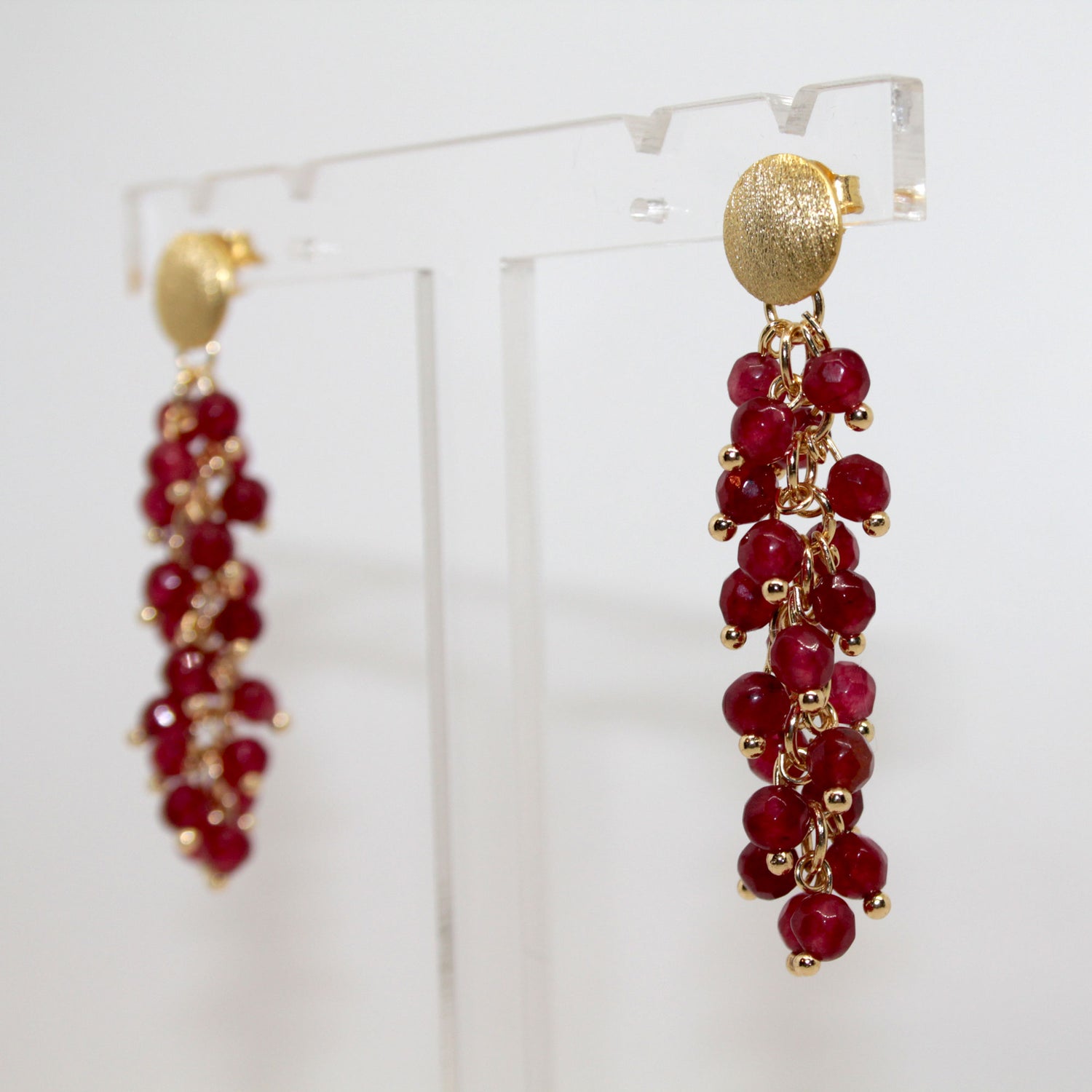 Variety Burgundy Ohrring handgefertigt
