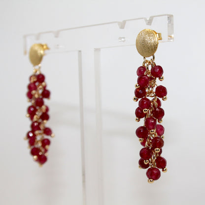 Variety Burgundy Ohrring handgefertigt