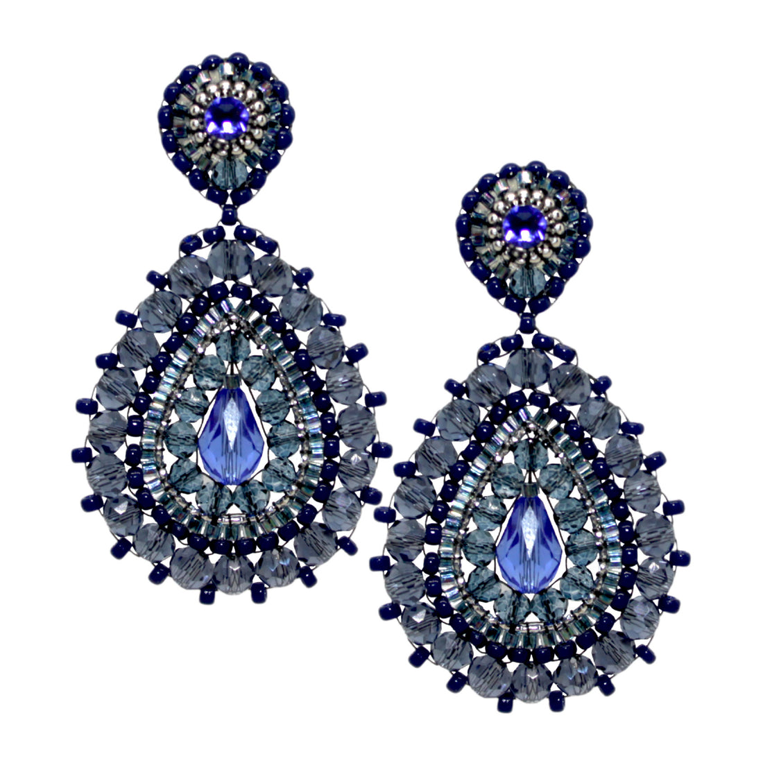 Blue Drop Ohrring