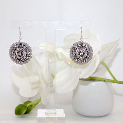 Roundup Girl Silver Rose Ohrring