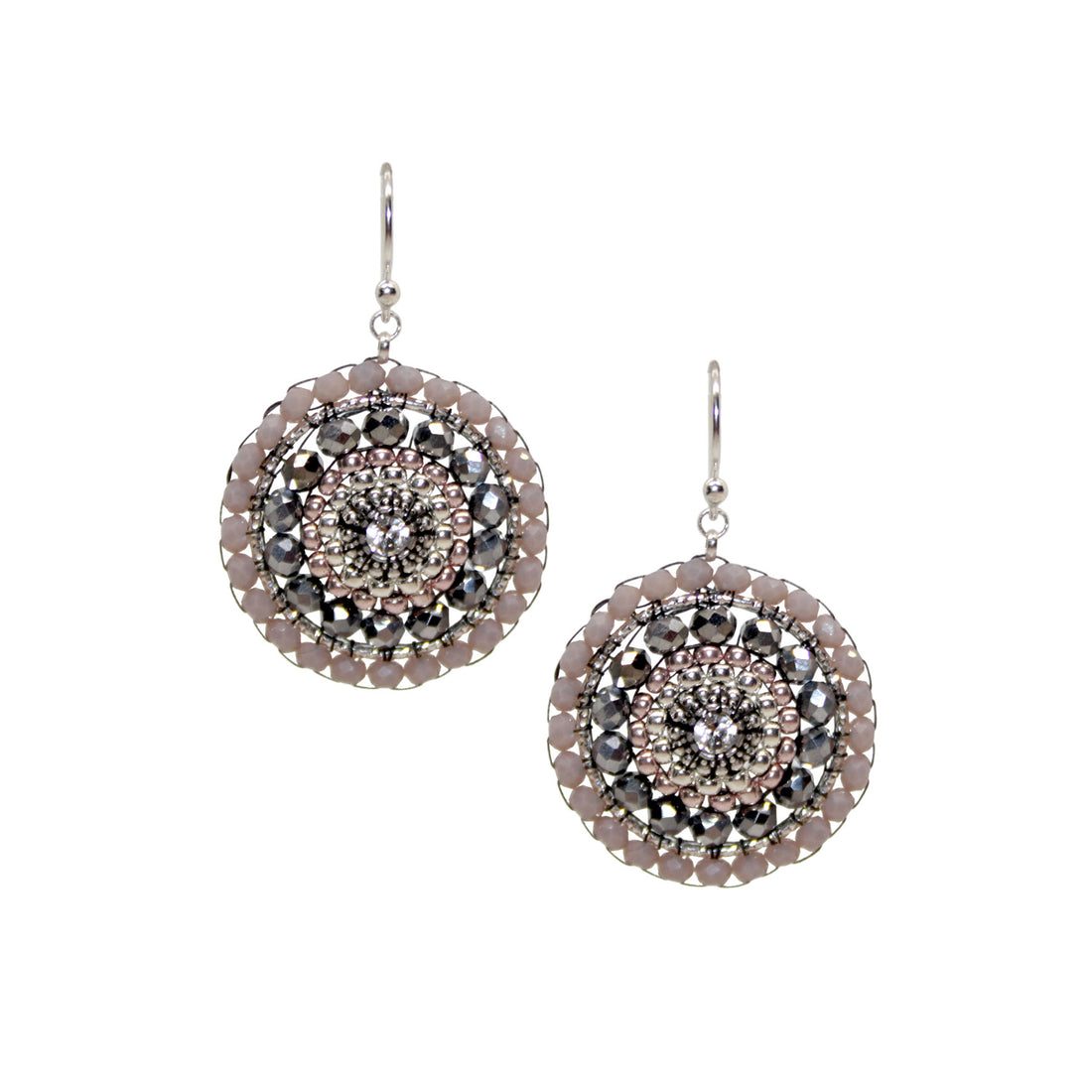 Roundup Girl Silver Rose Ohrring