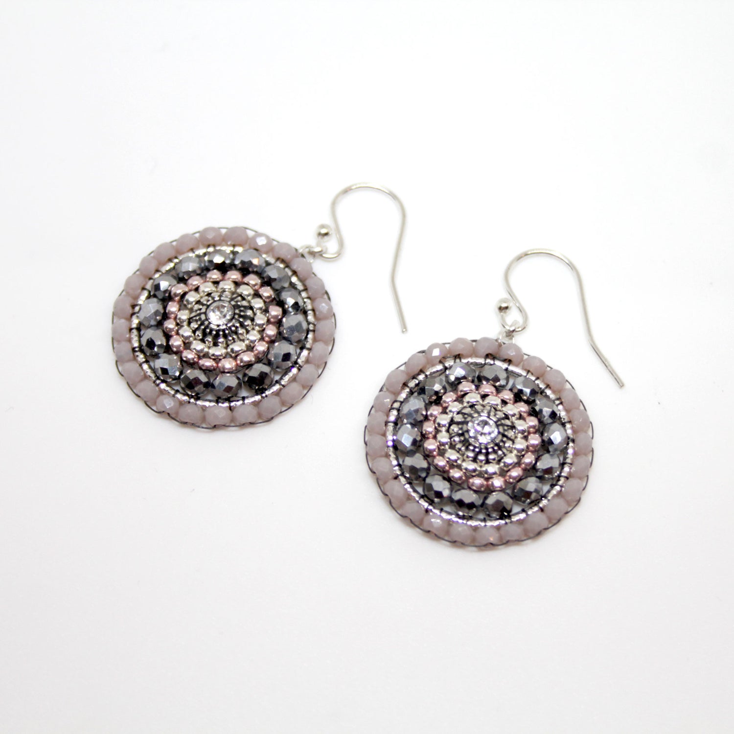 Roundup Girl Silver Rose Ohrring