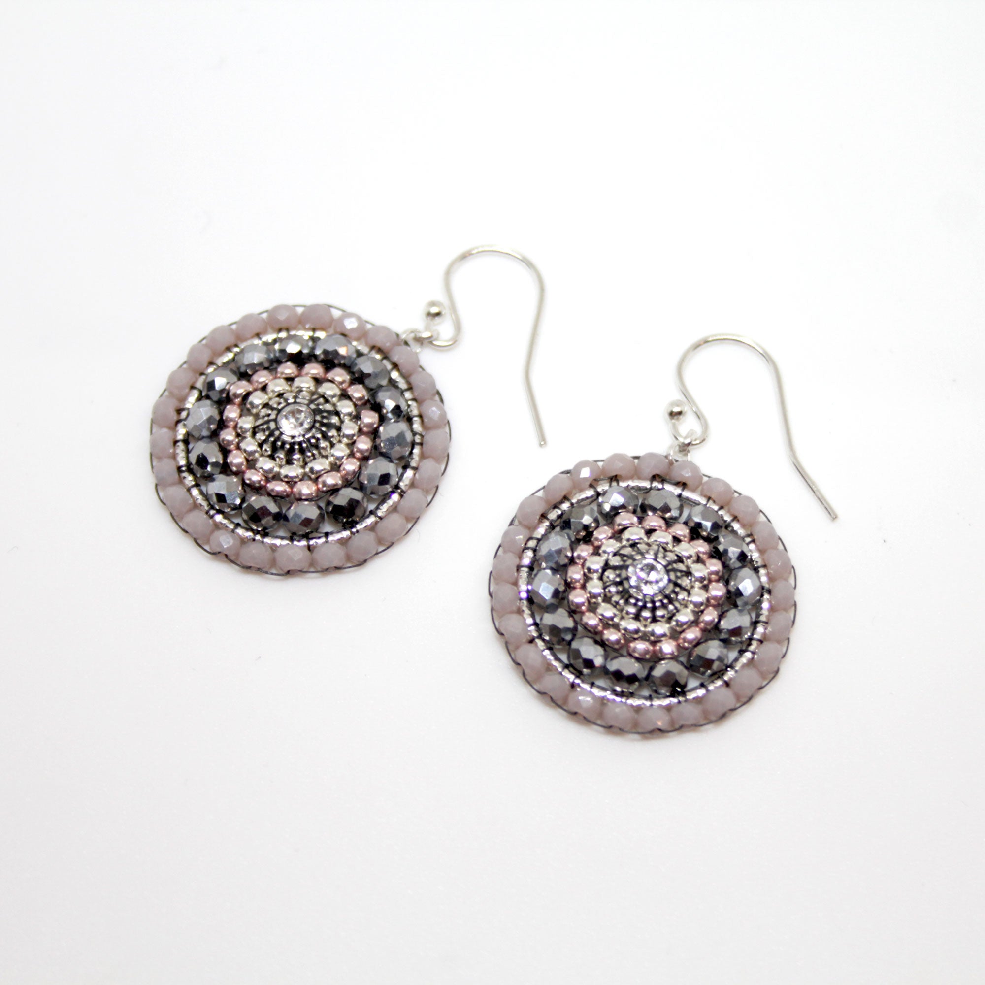 Roundup Girl Silver Rose Ohrring