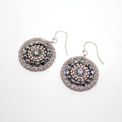 Roundup Girl Silver Rose Ohrring