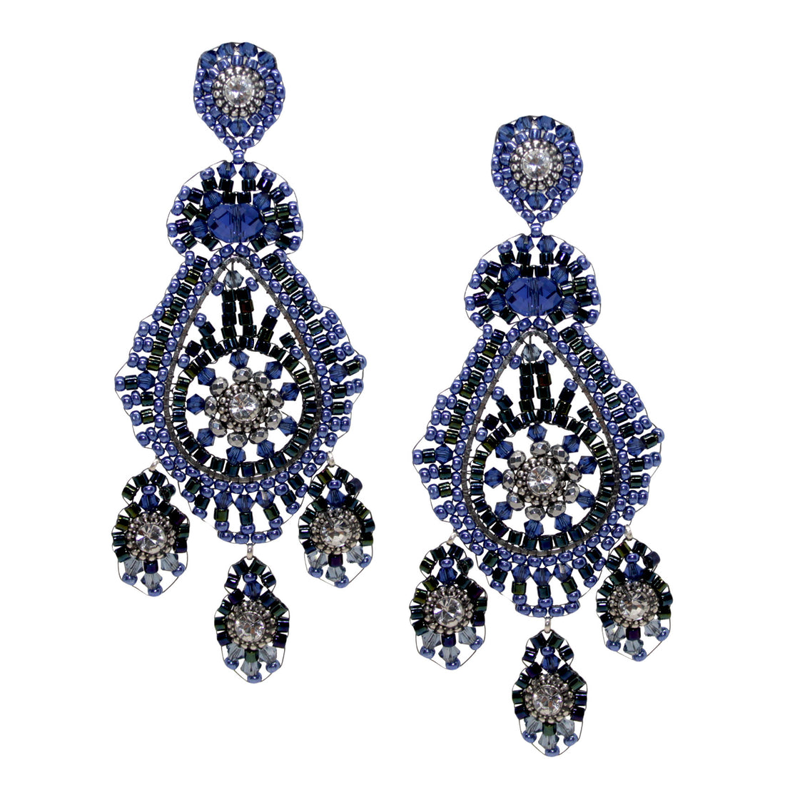 Moonlight exclusive Blue Ohrring handgefertigt