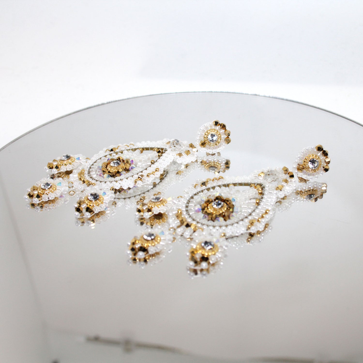 Moonlight exclusive White Gold Ohrring handgefertigt