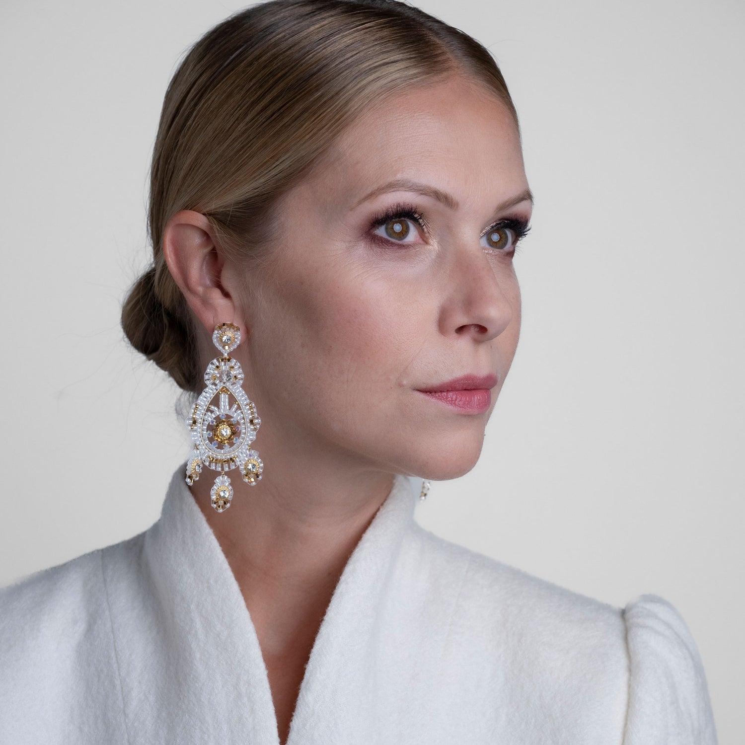 Moonlight exclusive White Gold Ohrring handgefertigt