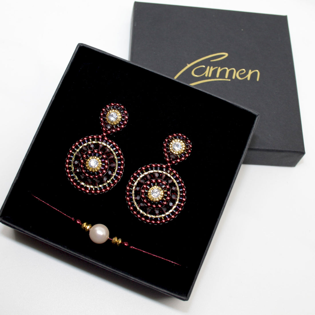 Package Burgundy (Ohrring &amp; Armband)