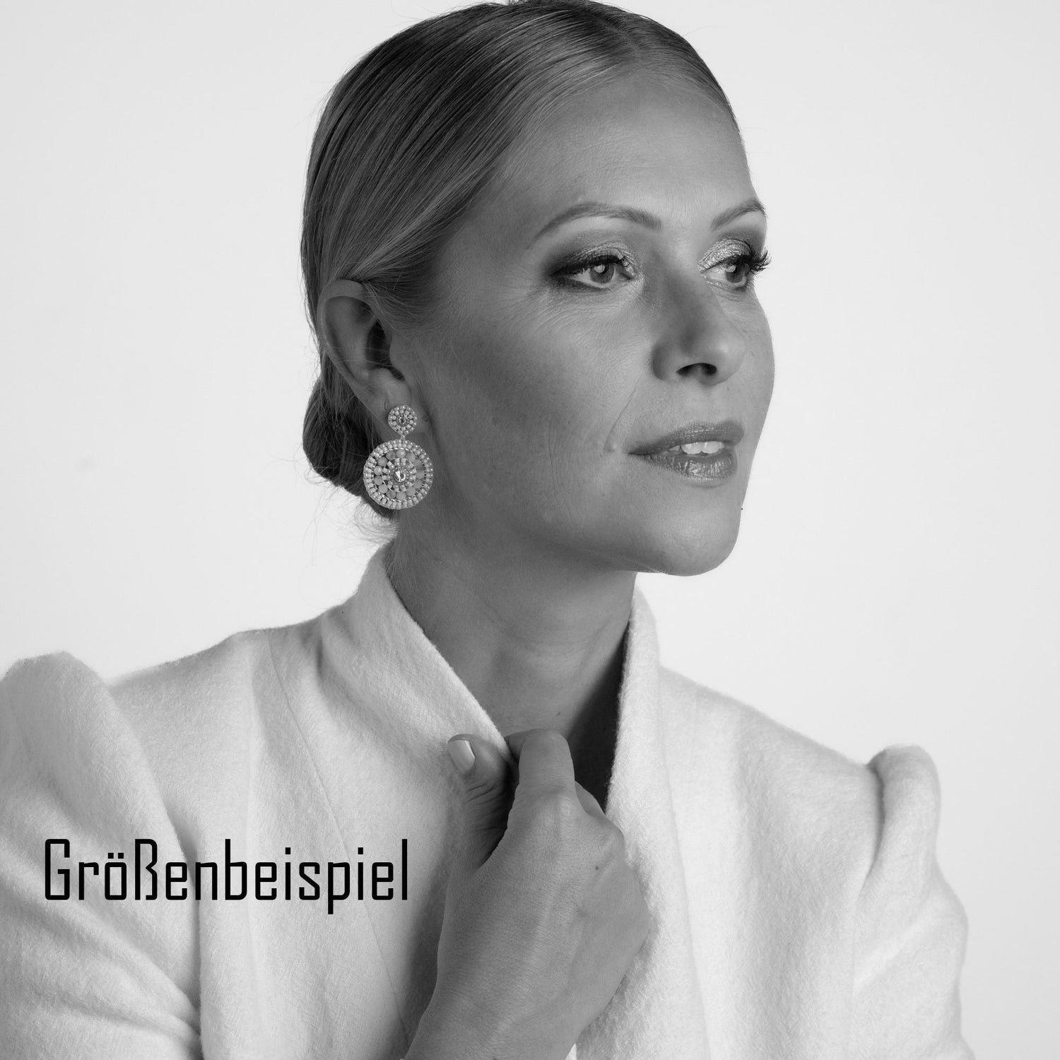 Roundup Girl Silber Ohrring handgefertigt in Österreich